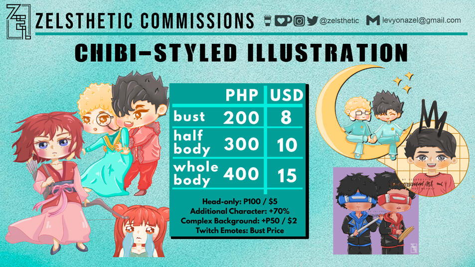 Chibi-styled Illustration